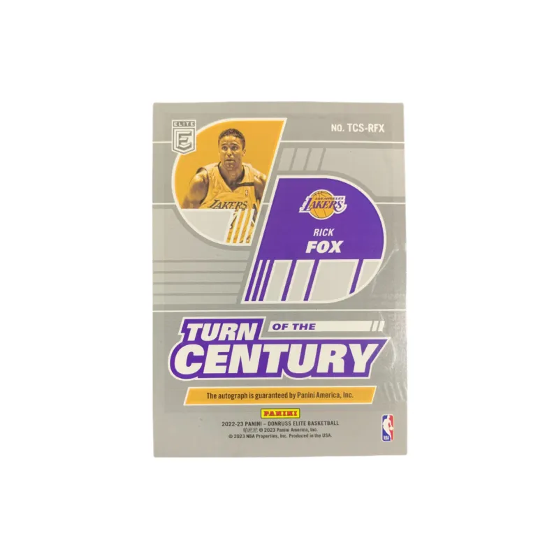 PANINI 2022 23 Rick Fox Elite Lakers Rick Fox Signed Actor Teka Star Kapin Pass Sports Cards 1 Pc-1
