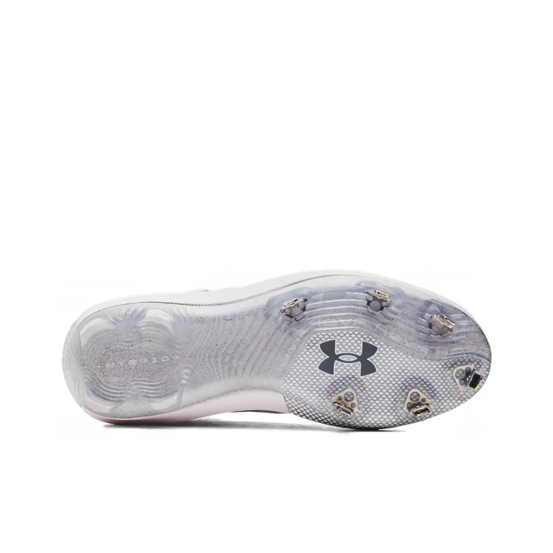 Under Armour Harper 8 Low St White Baseball Grey-3