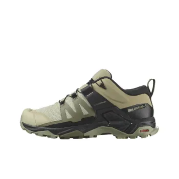 SALOMON X Ultra 4 Slip-Resistant Low-Top Hiking/Trekking Shoes Women's Green