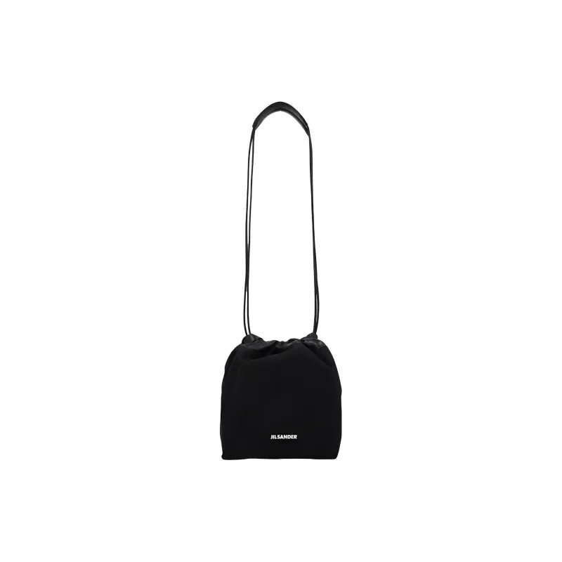 JIL SANDER Logo Printed Drawstring Bucket Bag-1