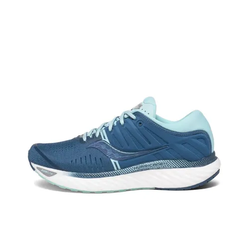 saucony Women's Hurricane 22 Wide 'Blue Aqua'