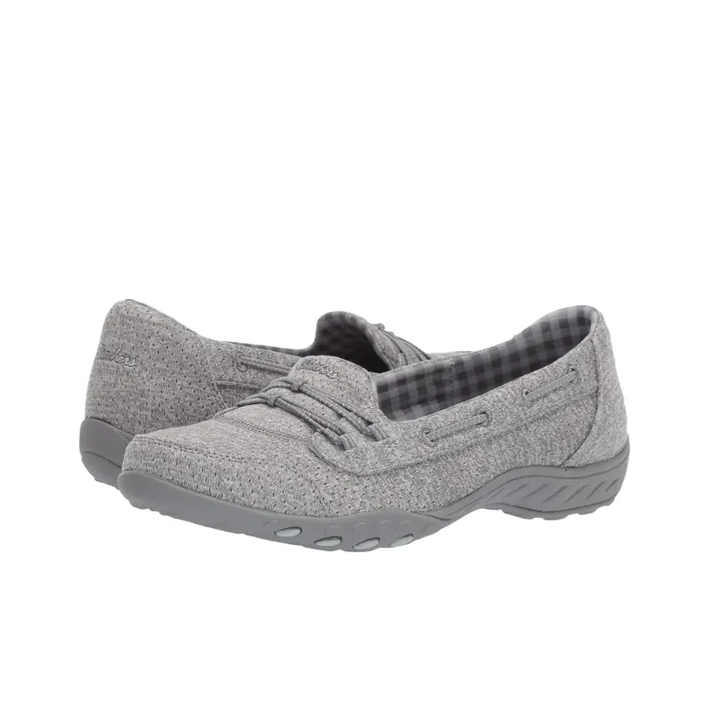 Skechers Breathe-Easy Anti-Slip And Wear-Resistant Lightweight Low-Top Sports Casual Shoes Women's Gray-1