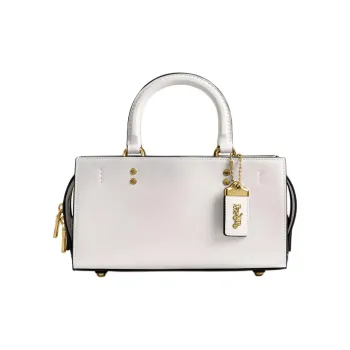 COACH Rogue Glove Tanning Shoulder Bag Crossbody Bag Handbag Medium Size Women's White
