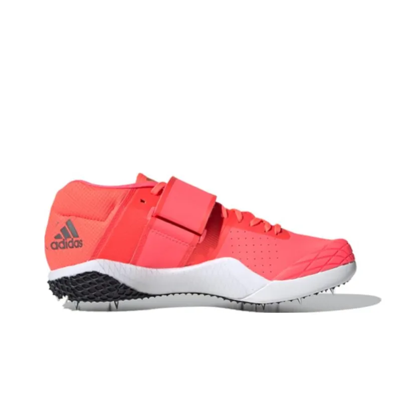 Adidas Adizero Javelin Slip Resistant Low Top Running Shoes Unisex Pink White Black-1