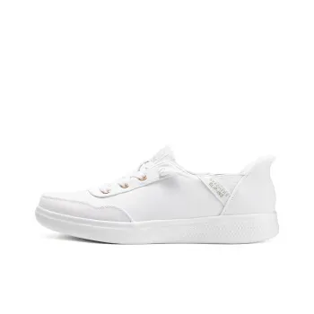 Skechers Slip Ins Hands Free Slip Ins Anti Slip And Wear Resistant Coverage Low Top Canvas Shoes Women's White