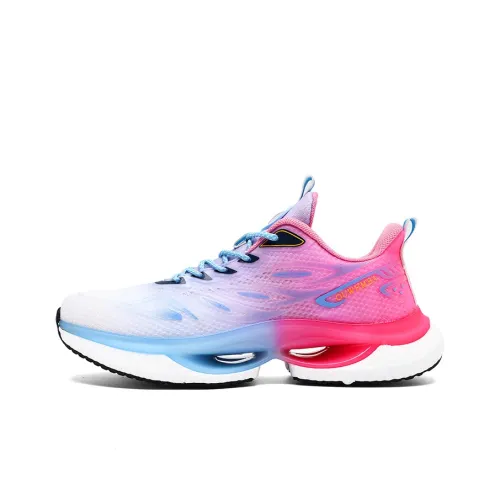 OUWENHEIMANBA Running Shoes Unisex Low-Top White/Pink/Blue/Red