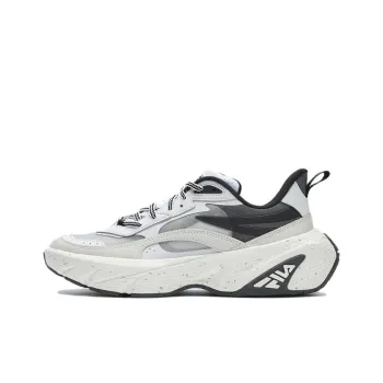 FILA WARPDRIVE Cushioning Anti-Slip And Wear-Resistant Low-Top Casual Shoes Women's White Gray