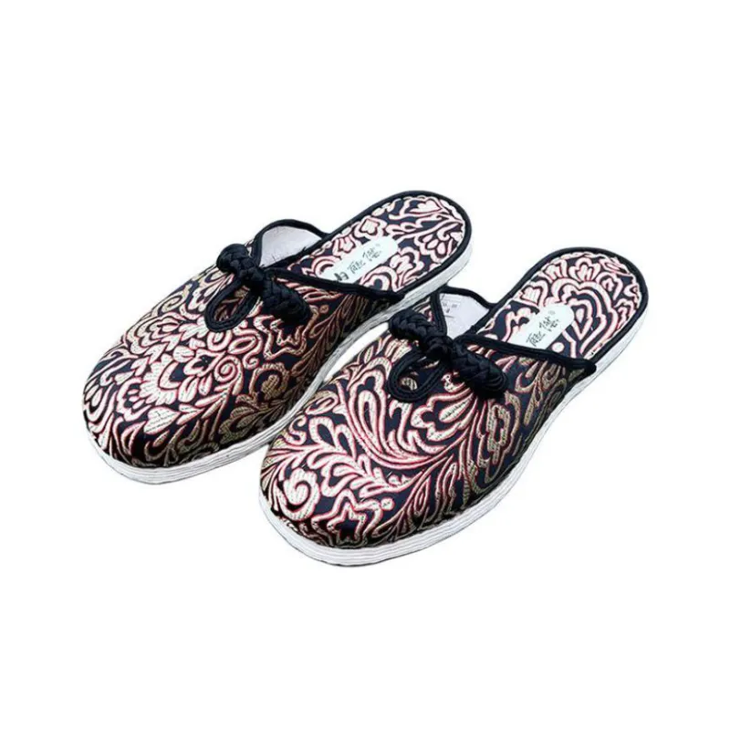 Neiliansheng Wrap toe Slippers Men's Black-1