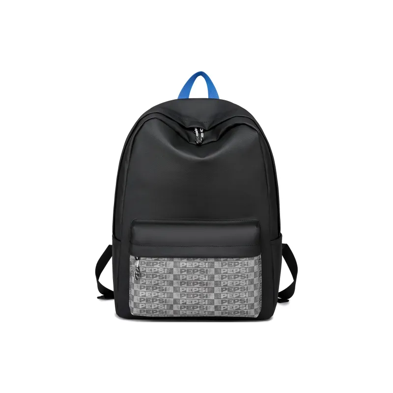 Pepsi Collaboration Water Repellent PU One Shoulder Backpack Fanny Pack Large Size Unisex Black/White-11