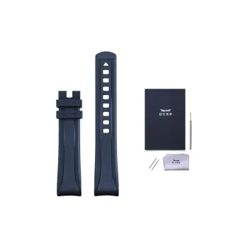 JEAYOU Watch Band Omega Seahorse 300/150 Ultra Dominator Butterfly Compatibility 20mm Fluoroelastomer Material