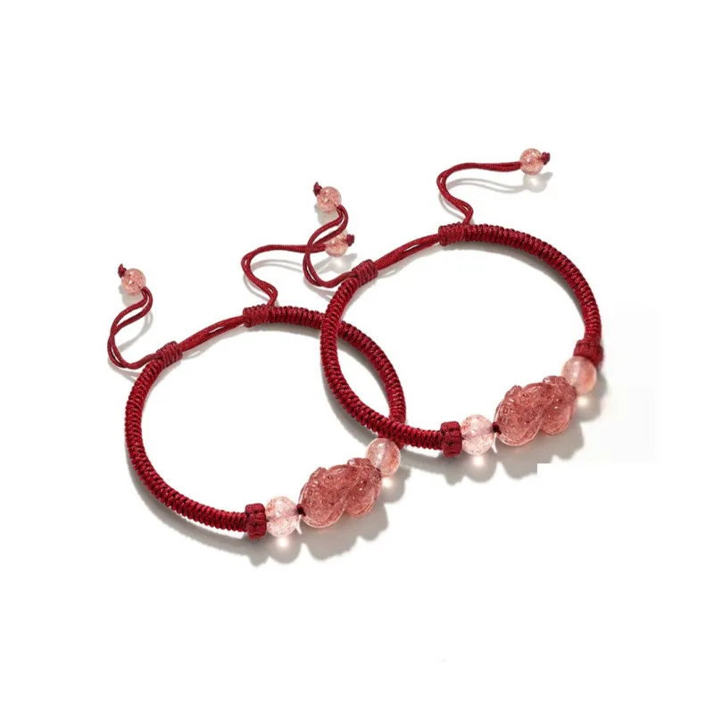 The Thousand Seals Family Obsidian Jade Bracelets Unisex-9