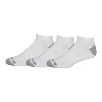 Columbia Half Cushion No-Show Sock Ankle Socks Men's 3 Pack White