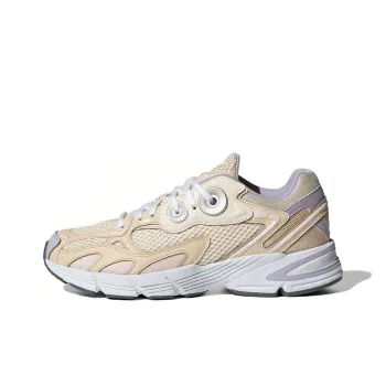 Adidas Originals Astir Cushioning Wear Resistant Low Top Casual Shoes Unisex Beige Silver