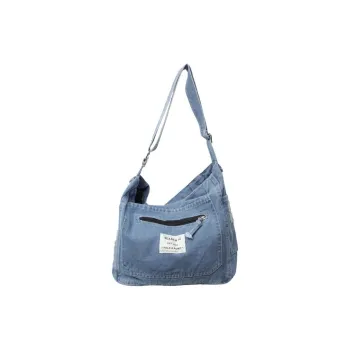 Barang Bear Denim Crossbody Bag Regular Unisex