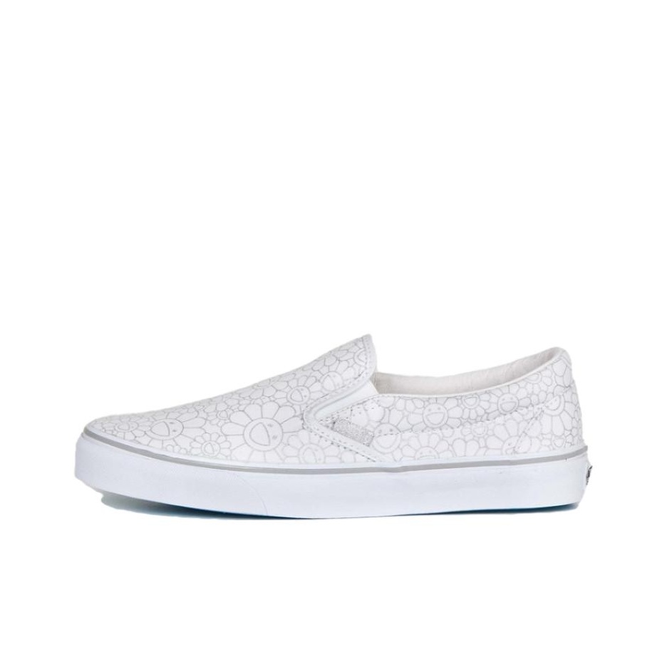 Murakami × Vans Slip-On LX Silver Flower Takashi Murakami x Vans Flower Motif LX Low Slip On Sneaker