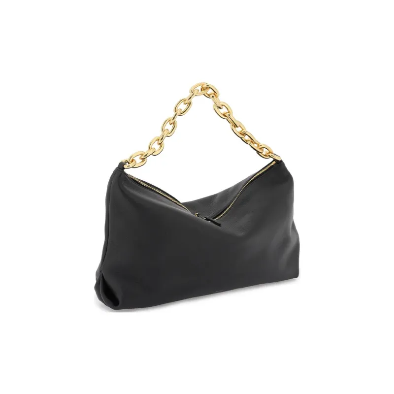 KHAITE Calfskin One Shoulder Handbags Women's Black-1