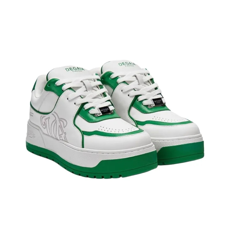 DEGAIA Low-Top Skateboard Shoes Men's Grass Green Lake Blue Black-2