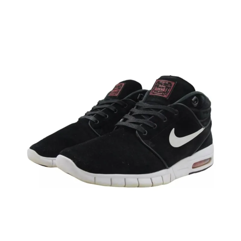 Nike Sb Stefan Janoski Max Mid L Black White University Red-2