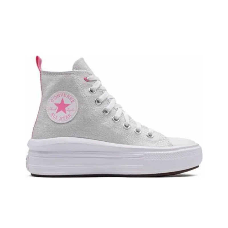 Chuck Taylor All Star Converse Move Platform High GS 'Sparkle'-1