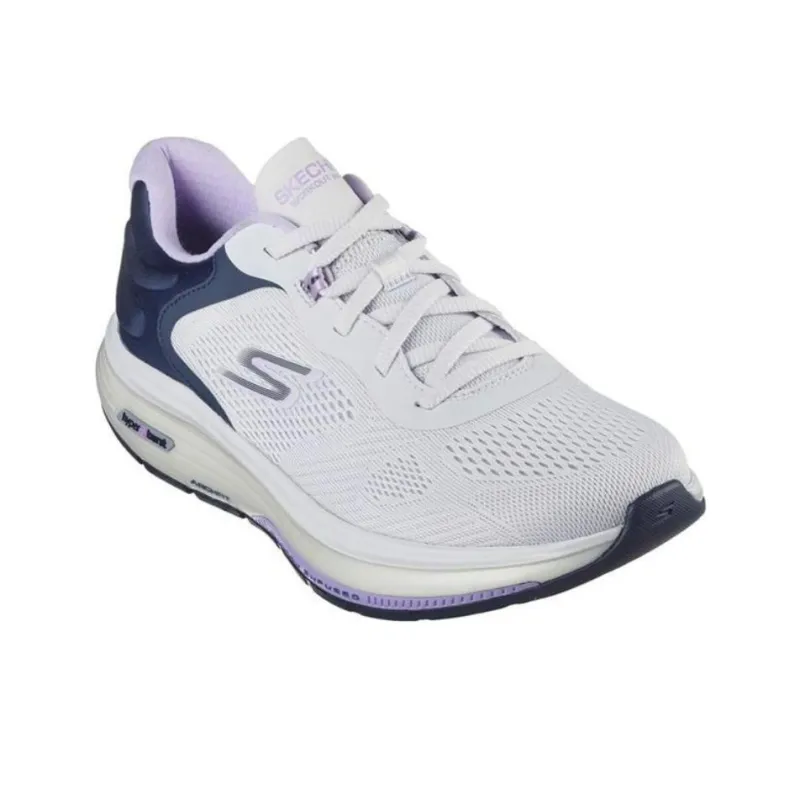 Skechers Go Walk Workout Walker Cushioning Wear-Resistant Low-Top Casual Shoes Women's Purple White-2