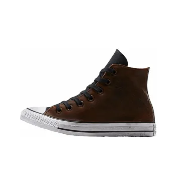 Converse Chuck Taylor All Star Vintage Leather High-Top Canvas Shoes Unisex Brown