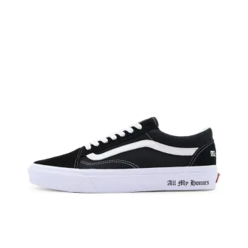 All My Homies x Vans Old Skool Cushioning, Wear Resistant Low Top Skateboard Shoes Unisex Black