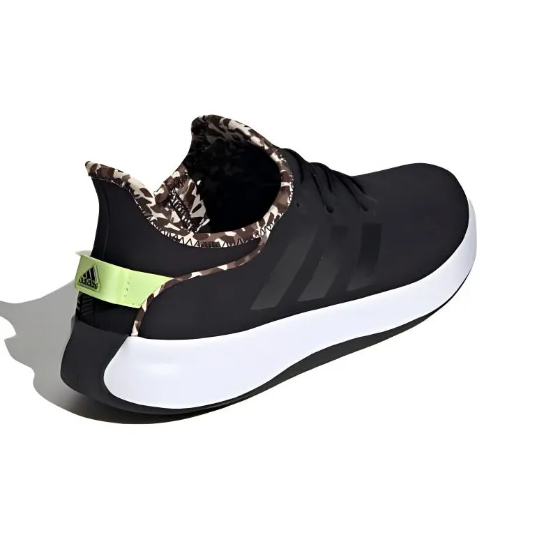Adidas Cloudfoam Pure Core Black Pulse Lime Women's-3