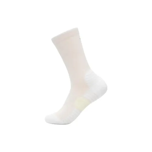 HOKA ONE ONE Lifestyle Athletic Crew Sock Mid Calf Socks Unisex 1 Pack Khaki