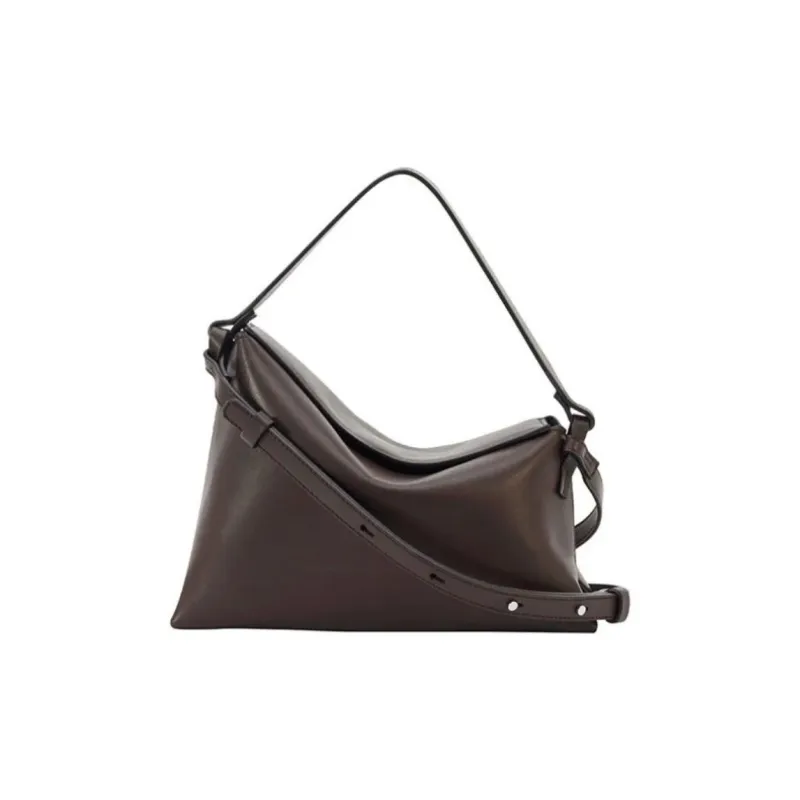 AESTHER EKME Grained Calfskin Shoulder Bag Crossbody Bag Handbag Mini Women's Brown-0