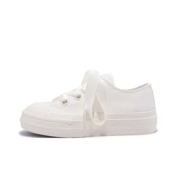 SNXR Non-slip Wear-resistant Shock Absorption Low-Top Canvas Shoes Women's Ecru