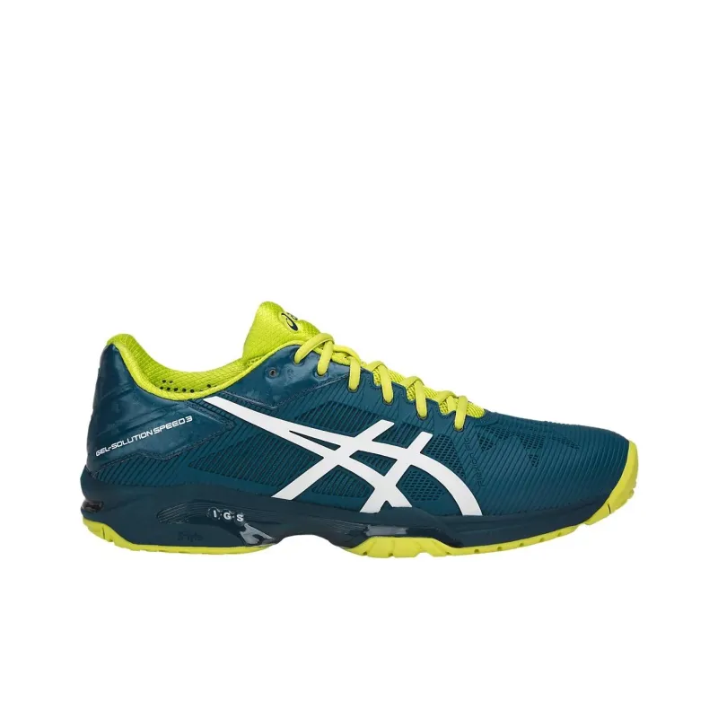 Asics Gel-Solution Speed 3 Durable Breathable Lightweight Low-Top Running Shoes Men's Jasper White-1