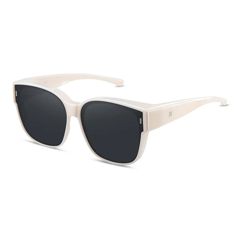 LOHO TR90 Square Large Frame Sunglasses For A Slimmer Face Appearance Unisex Black-11