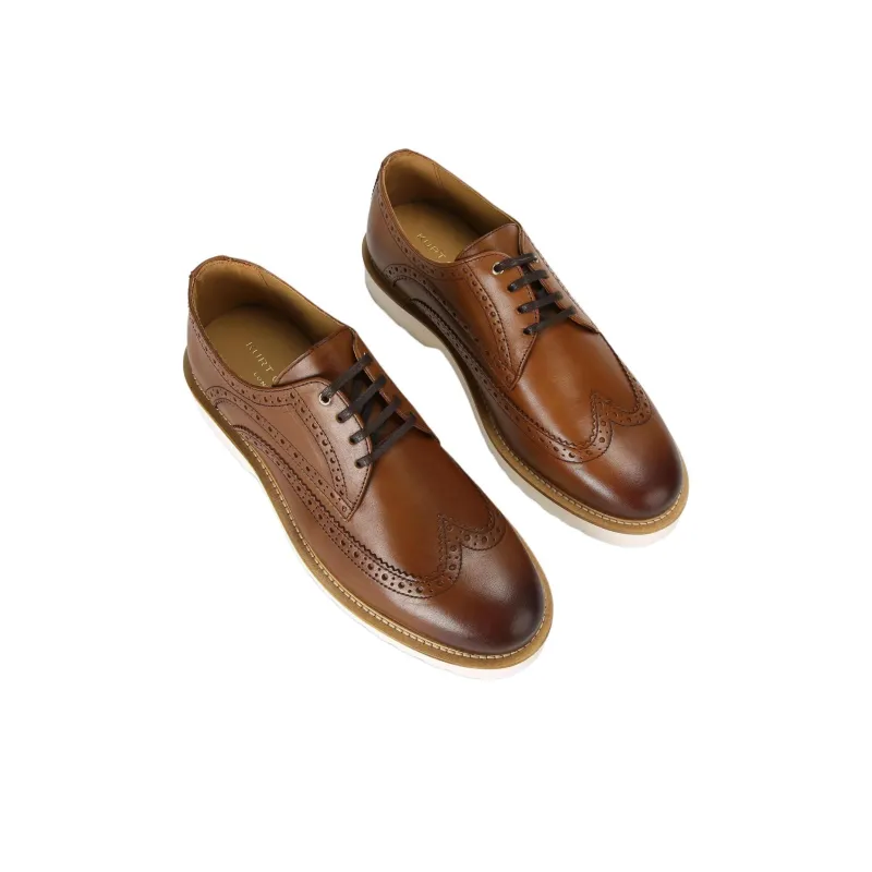Kurt Geiger London Bank Brogue Casual Shoes Men's Brown-2