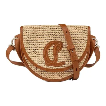 CL LUBOTING Calfskin Crossbody Bag Shoulder Bag Women's Apricot