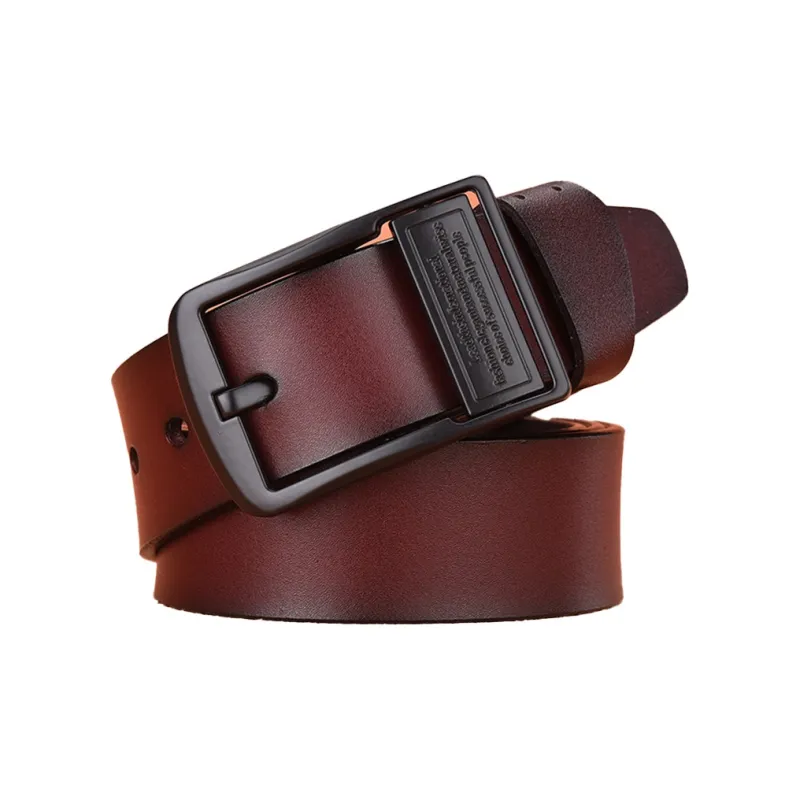 AAJF 2024 New Arrival Genuine Leather Belt Men's Genuine Leather Belt Vintage Pure Cow Leather Belt Men's-1