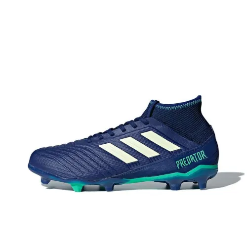 Adidas PREDATOR Series Soccer Shoes Men Low-Top Blue/Green/White