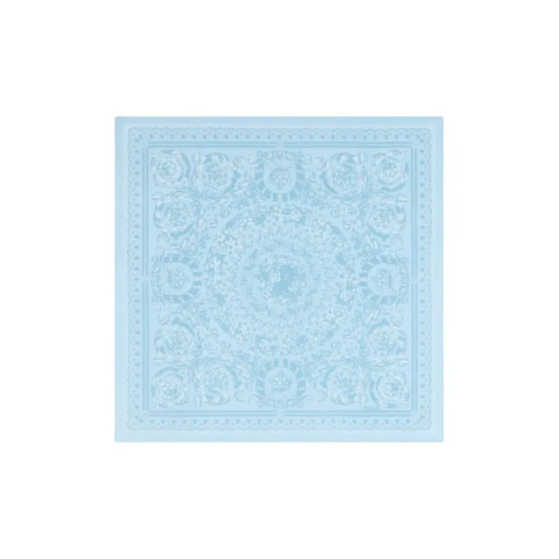 VERSACE Silk Silk Scarves Unisex Blue-0