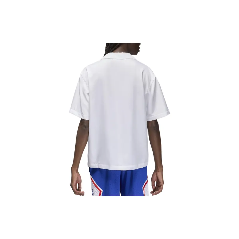 Jordan x French Federation Of Basketball Shirt Men's White/Ex-Royal-1