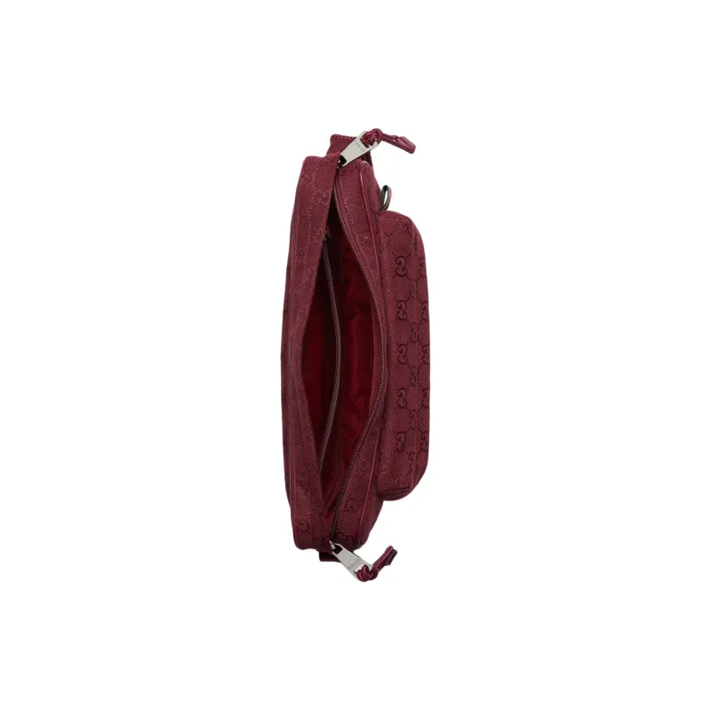 GUCCI OriginalGG Canvas Bag Shoulder Bag Crossbody Bag Small Size Men's Red-6