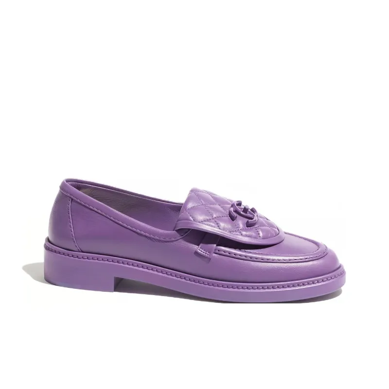 CHANEL 24S Loafers Women's Purple-1