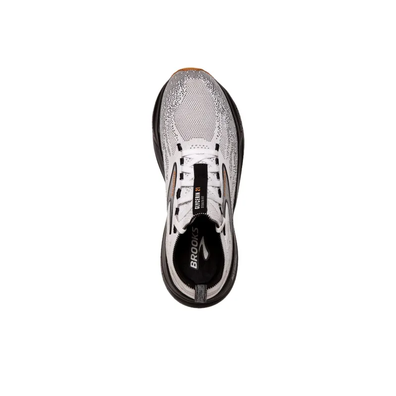 Brooks Glycerin 21 Anti Slip Wear Resistant Low Top Running Shoes Men's Gray Black-4