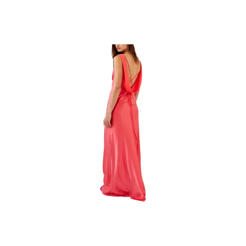 FREE PEOPLE Hansen & Gretel Karina Slip Dress Sleeveless Dress Women's Watermelon Red-1
