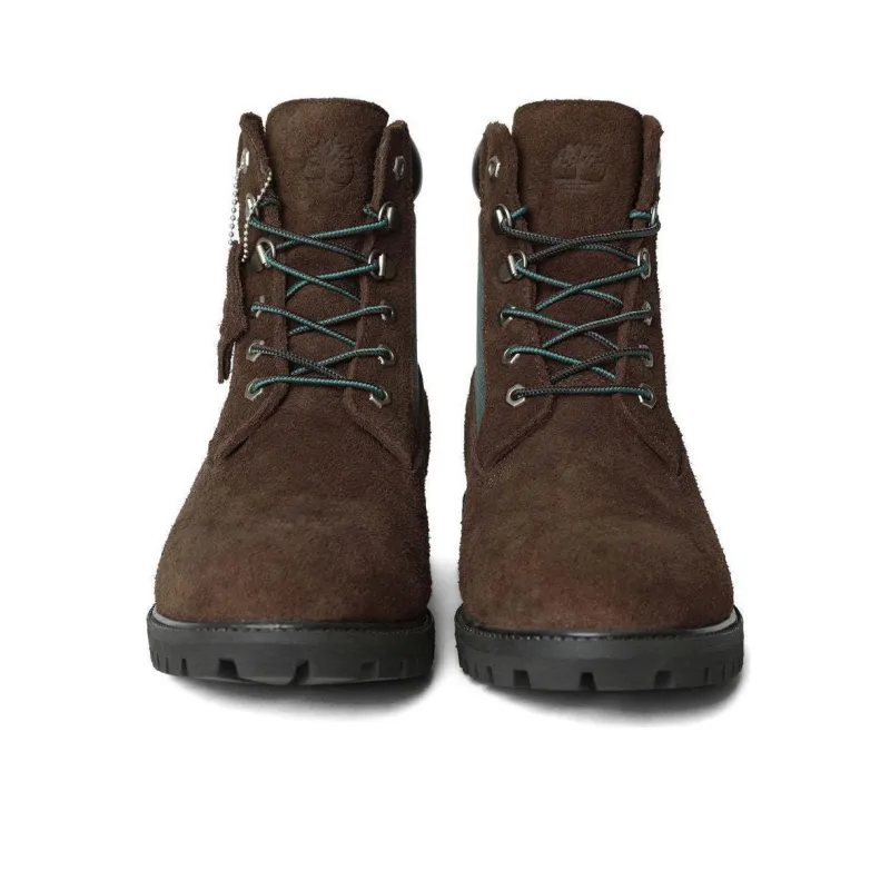 Timberland Short Martin Boot Low Heel Unisex Brown Green-3