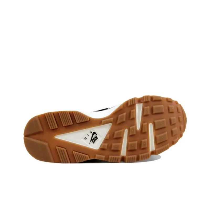 Nike Air Huarache Run Premium Black/Black Sail Gum Medium Brown Women's-4