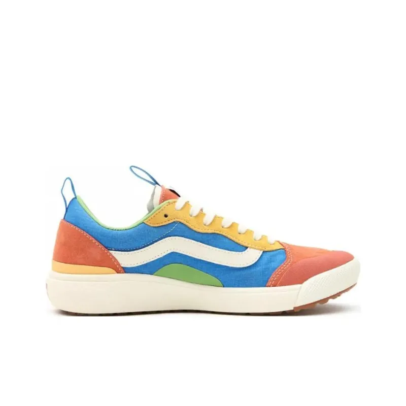 Vans UltraRange Exo Se Anti-Slip And Wear-Resistant Breathable Low-Top Skateboard Shoes Unisex Orange Blue-1