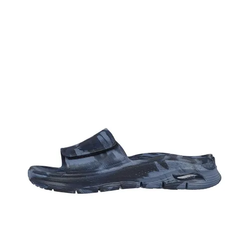 Skechers Arch Fit Slide Slippers Men Blue