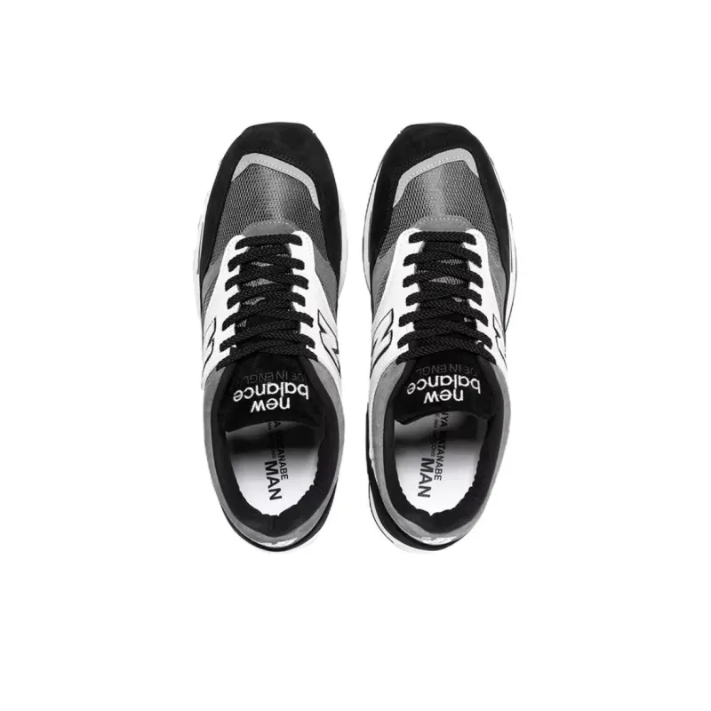 Junya Watanabe x New Balance Cushioning Wear-Resistant Low-Top Running Shoes Men's Black White-4