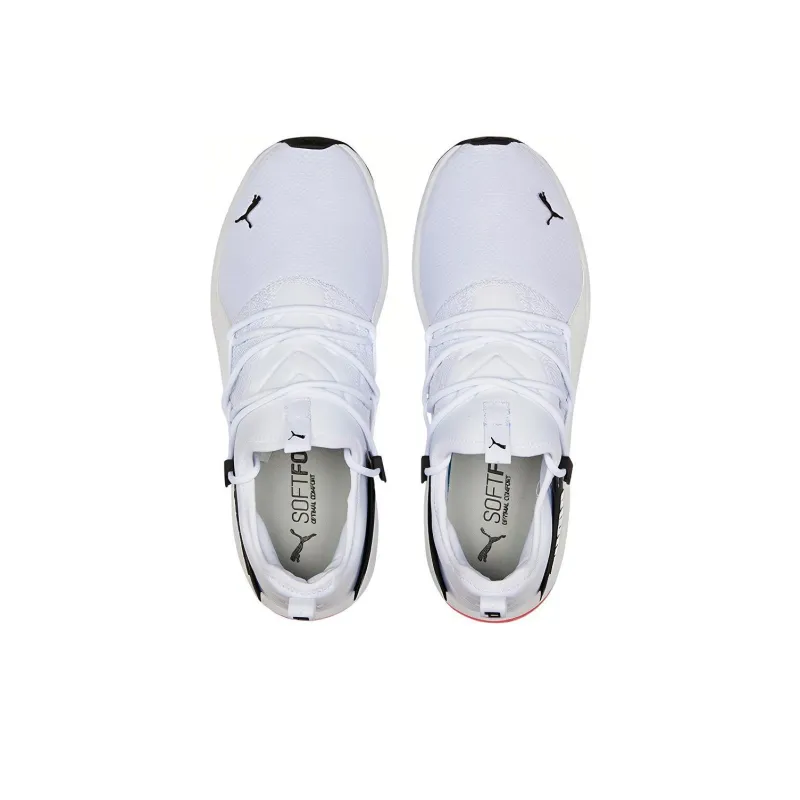 PUMA Electron 2.0 Cushioning Anti-Slip And Wear-Resistant Mid-Top Running Shoes Unisex White Black Red-3