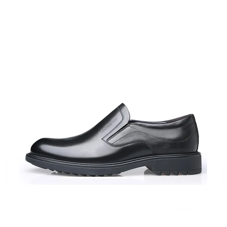 LAORENTOU Dress Shoes Men Low Top Brown/Black-0