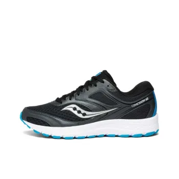 Saucony Cohesion 12 Cushioning Lightweight Low-Top Running Shoes Men's Black Blue